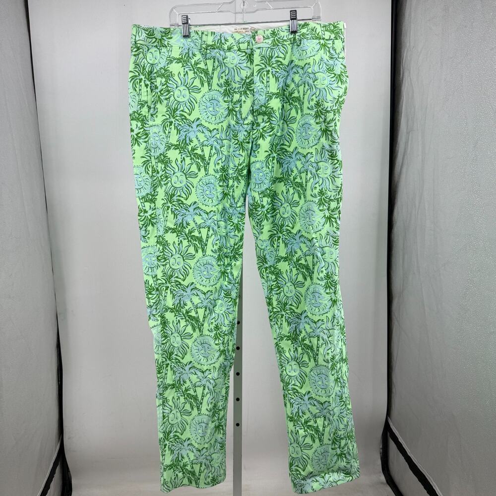 Lilly Pulitzer Mizner Pant Mens 38 Cool Mint Catchin Rays Floral Celestial NWT